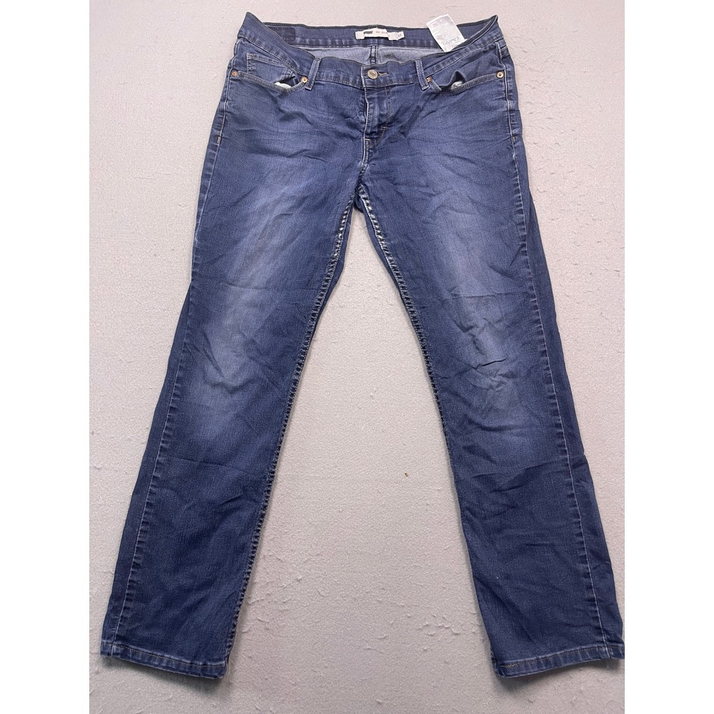 Levi's 524 Straight Denim Blue Jeans Size 11 W32 Womens